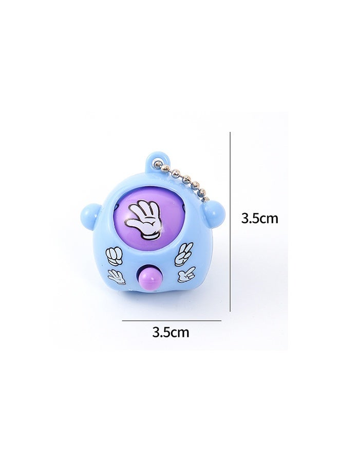 Rock Paper Scissors Dynamite Backpack Buddy Toy (Set of 10) - Egg Shaped Mini Backpack Keychain Toy - Image 5