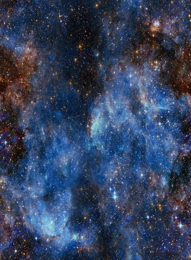 ReWallpaper ورق حائط ReWallpaper مقاس 17.5 بوصة × 23 قدمًا، ورق حائط أزرق داكن بتصميم مجرة، قابل للتقشير واللصق، ورق حائط بتصميم حرب النجوم، ورق حائط سماوي ذاتي اللصق، ورق اتصال مقاوم للماء لسقف الحمام - Image 1