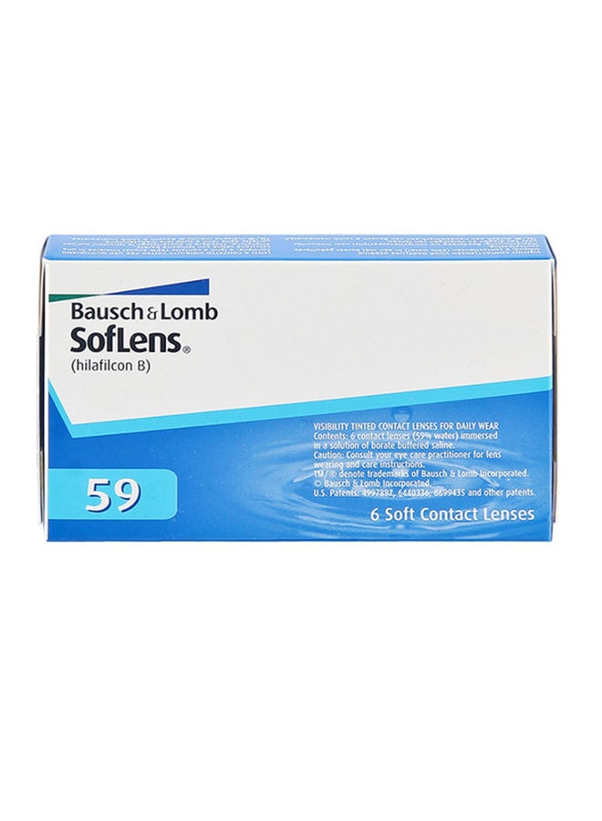 Unisex Pack Of 6 SofLens 59 Monthly Disposable Contact Lenses