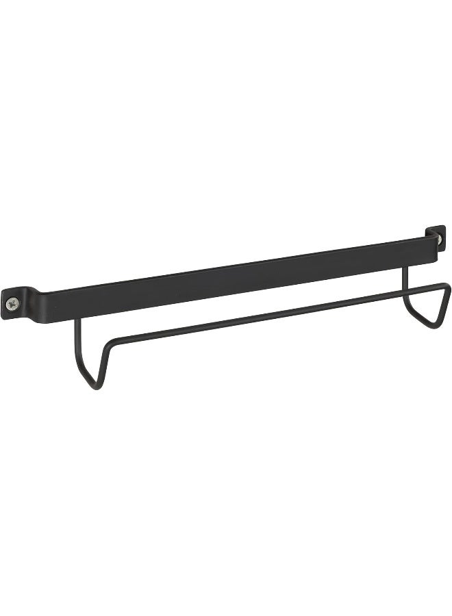 Wenko WENKO Ladder Holder Wall Holder For Ladders, Painted Metal, 33.5 X 6.5 X 7 Cm, Black, One Size - Image 1