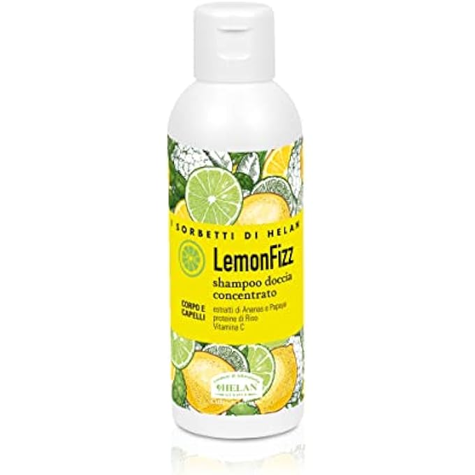 HELAN , I SORBETTI LEMONFIZZ SHAMPOO AND SHOWER GEL FOR MEN AND WOMEN WITH LIME AND GINGER EXTRACTS, SHAMPOO AND SHOWER FOAM FOR BODY AND HAIR, WITH NATURAL INGREDIENTS AND VITAMIN C - Image 2