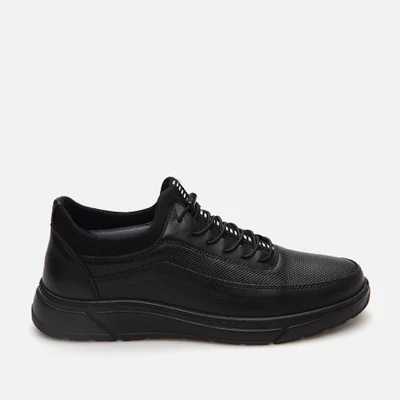 Hotiç 02AYH286730A100 GENUINE Leather Black Men's Sports Shoes