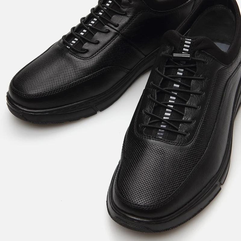 Hotiç 02AYH286730A100 GENUINE Leather Black Men's Sports Shoes