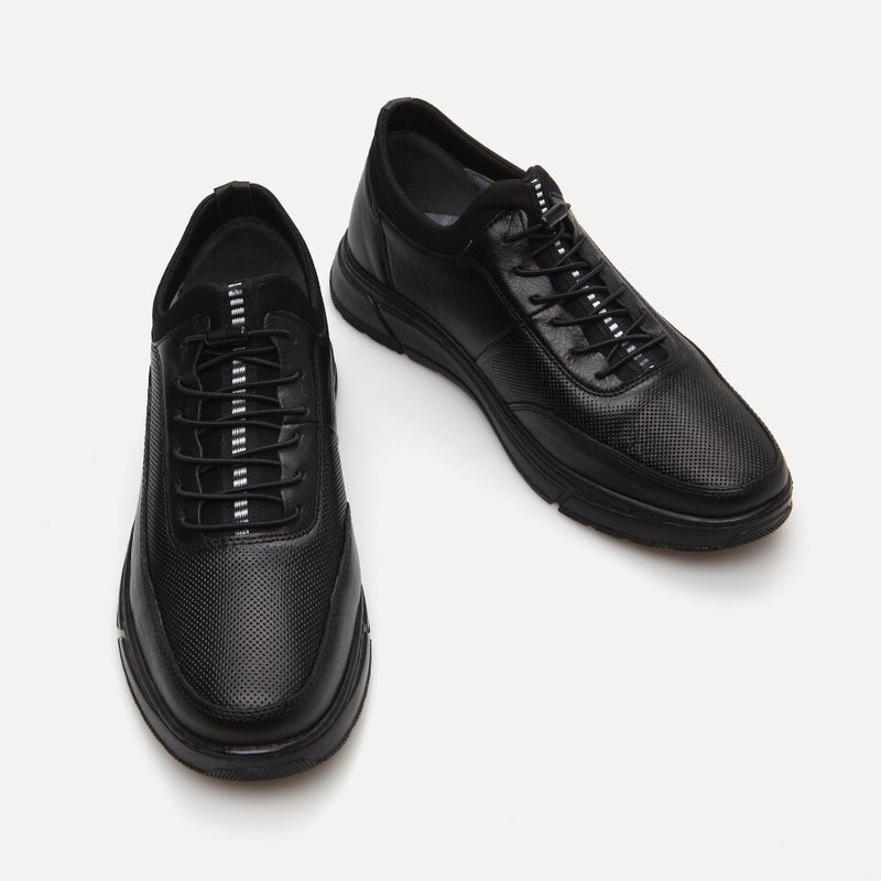 Hotiç 02AYH286730A100 GENUINE Leather Black Men's Sports Shoes  - Image 5