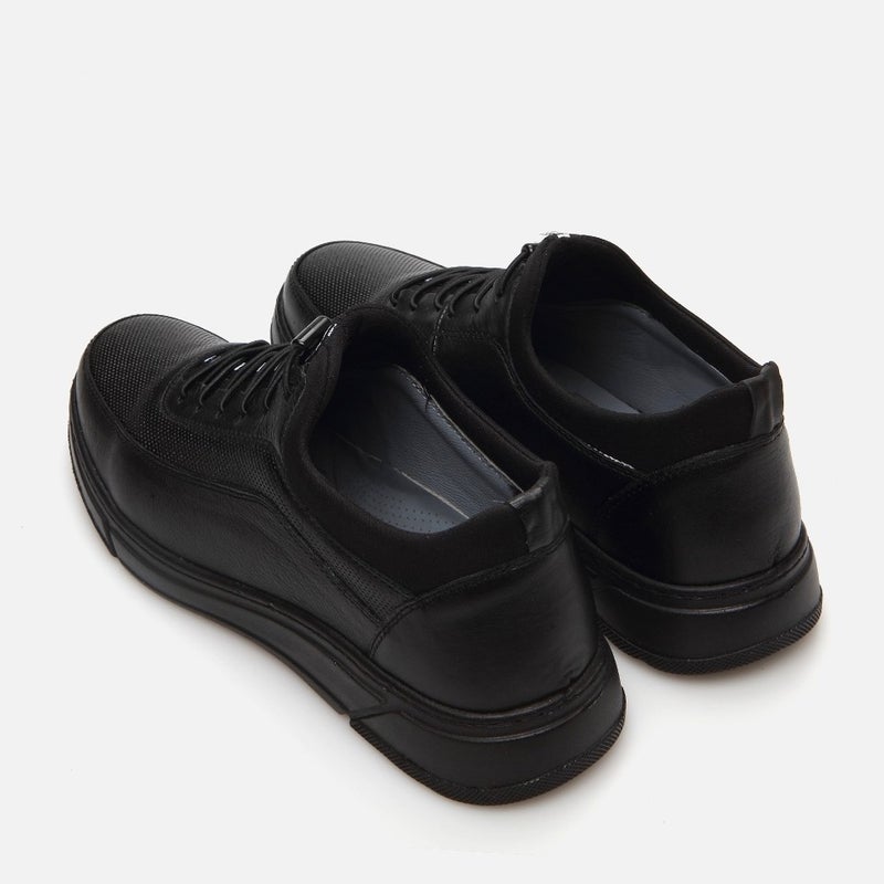 Hotiç 02AYH286730A100 GENUINE Leather Black Men's Sports Shoes  - Image 3