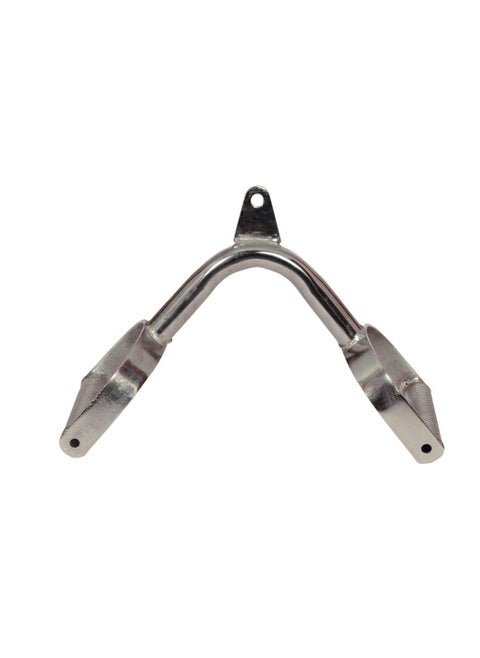 FITRXX Solid Fit Wide Seated Row Handle DoubleD AShaped Cable Machine Attachment for Gym HeavyDuty Solid Steel VHandle with Grip