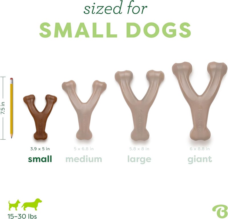 Benebone Various color options Wishbone Dog Chew Toy Peanut, 200 G Flat working surface - Image 4