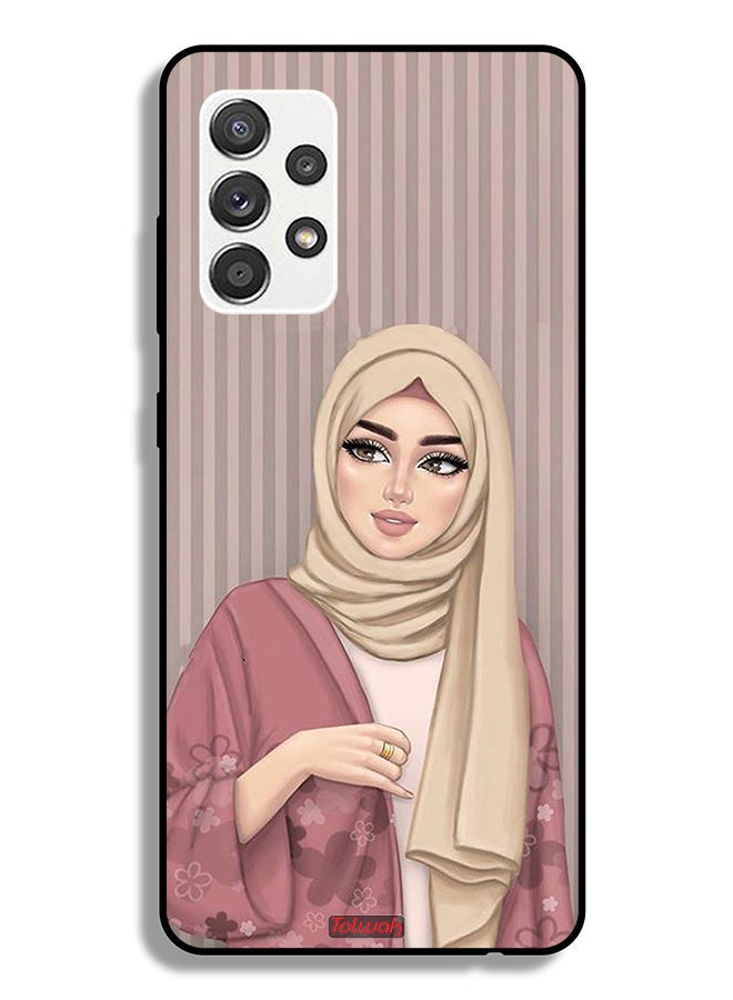 Tolwak Samsung Galaxy A32 5G Protective Case Cover Hijab Girl Art - Image 1