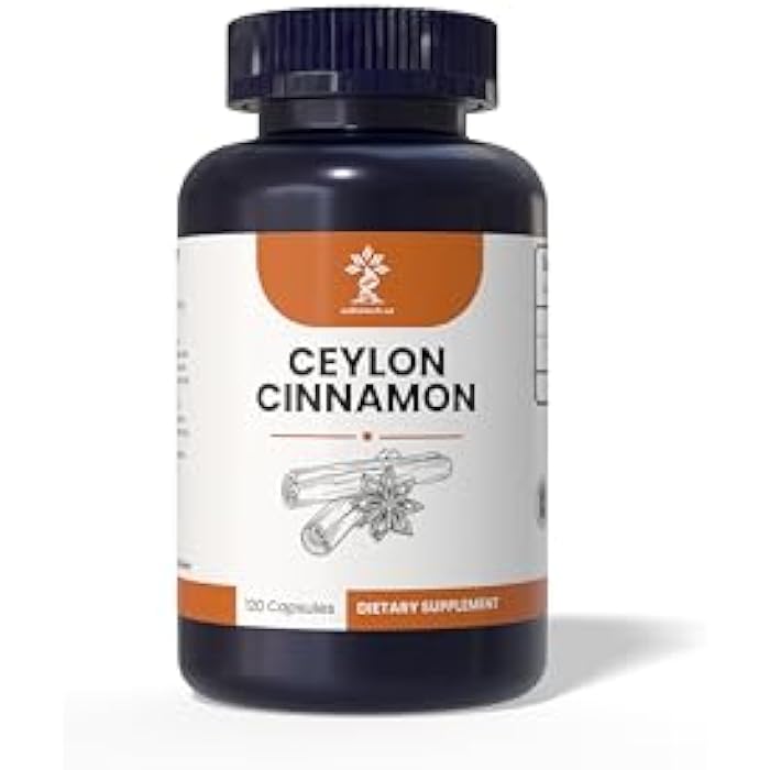 AZ BIOTECH Cinnamon (100% Organic) 1160mg per Serving,180 Capsules - Image 1