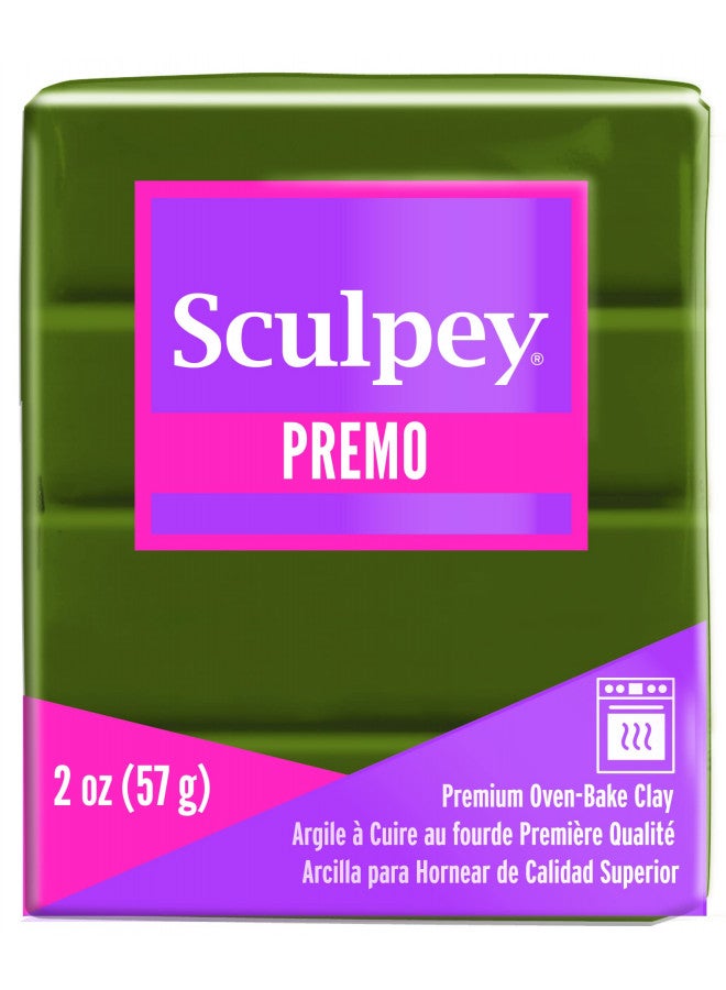 Polyform Premo Sculpey Polymer Clay 2 Ounces-Spanish Olive - Image 1
