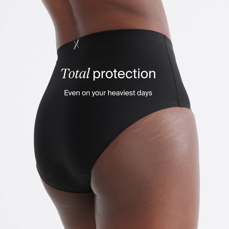 KNIX Super Leakproof High Rise Underwear - Period Underwear for Women - Machine Washable, Reusable - Black, Large (3 Pack) - Image 5