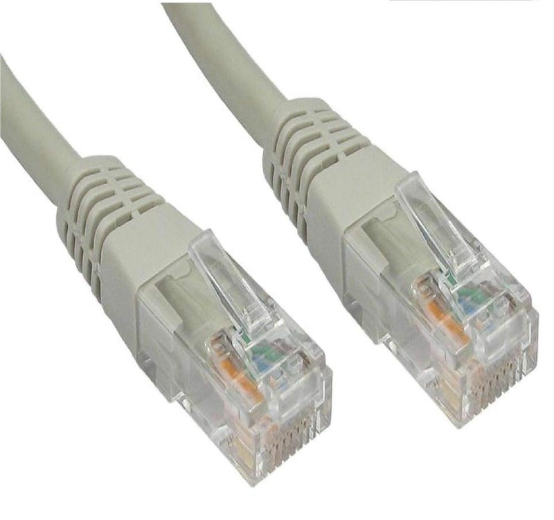 RJ45 CAT 5e Internet Network LAN Patch Cable (3 Meters Pack of 3, Grey)