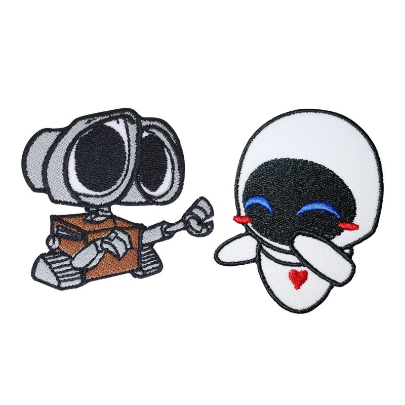 Octory 2 PCS Wall-E Patch Iron on for Clothing Saw On/Iron On Embroidered Patch Applique for Jeans, Hats, Bags - Image 5