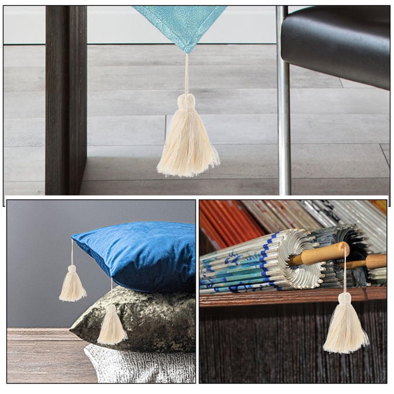 DIY Tassel Pendant Decor Cotton Thread Tassels For Key Chain Accessories And Home Decoration Craft Projects 10 Pieces - Image 4