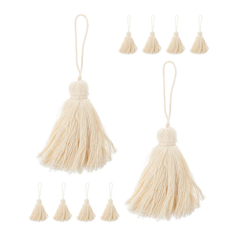 DIY Tassel Pendant Decor Cotton Thread Tassels For Key Chain Accessories And Home Decoration Craft Projects 10 Pieces - Image 2