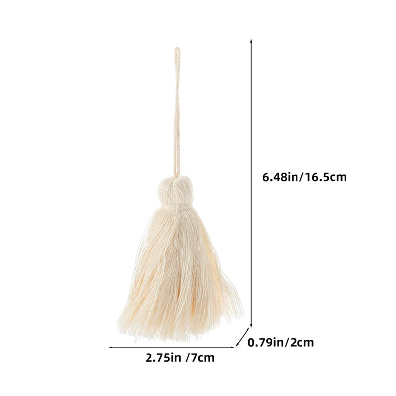 DIY Tassel Pendant Decor Cotton Thread Tassels For Key Chain Accessories And Home Decoration Craft Projects 10 Pieces - Image 3