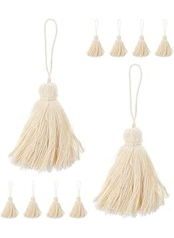 DIY Tassel Pendant Decor Cotton Thread Tassels For Key Chain Accessories And Home Decoration Craft Projects 10 Pieces - Image 1