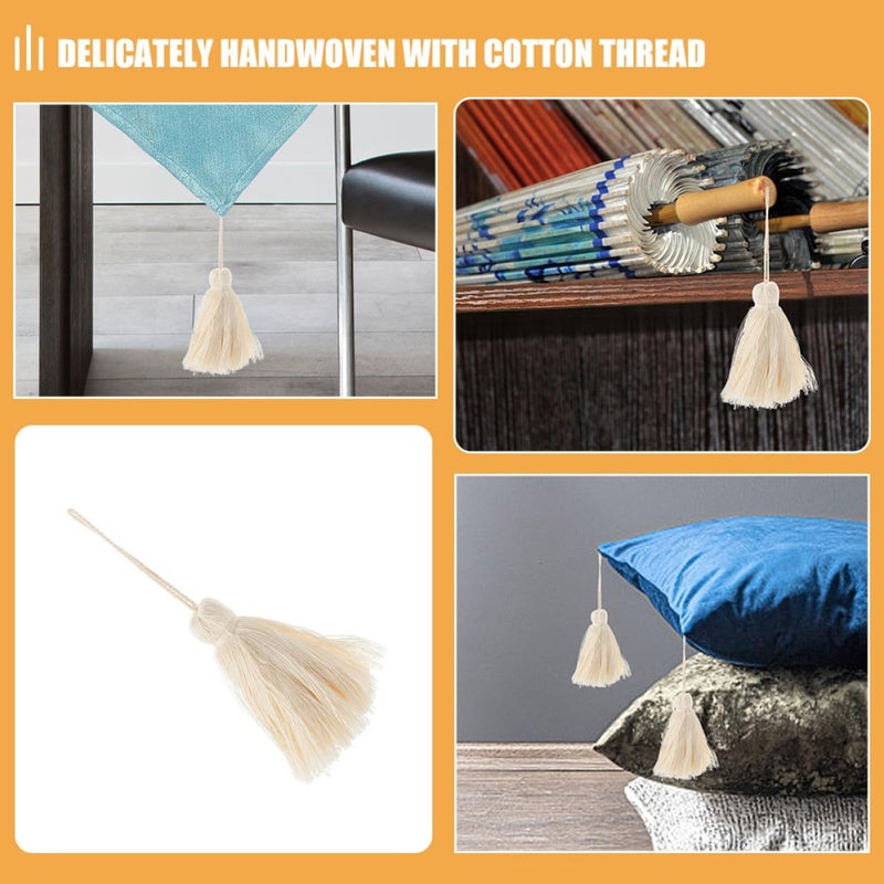 DIY Tassel Pendant Decor Cotton Thread Tassels For Key Chain Accessories And Home Decoration Craft Projects 10 Pieces - Image 5