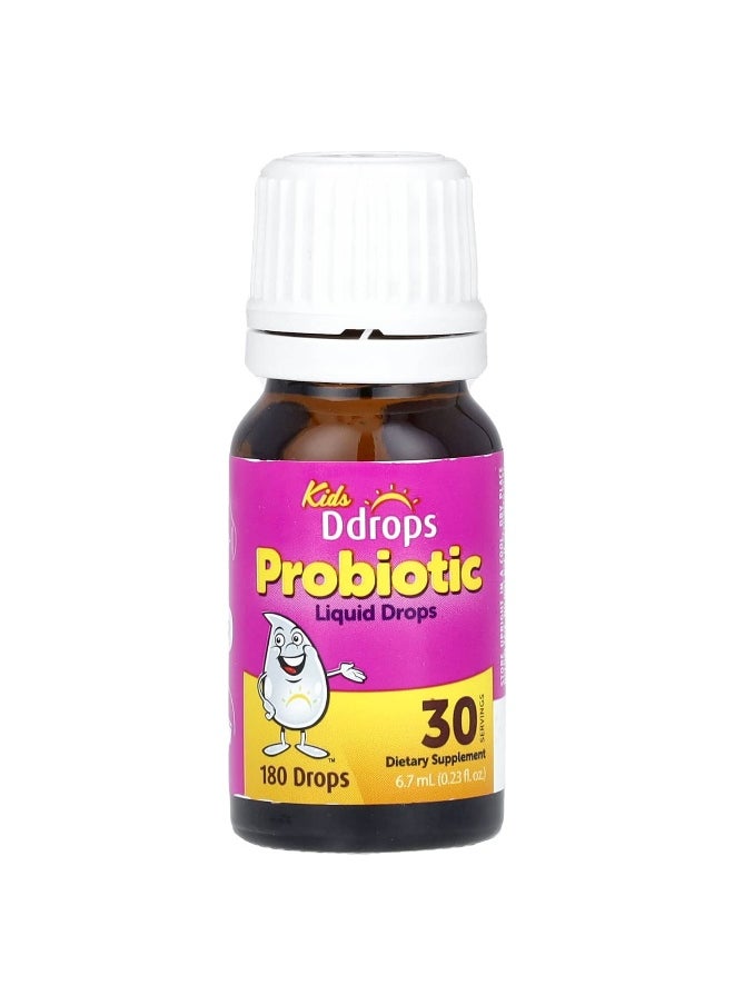 Ddrops Ddrops, Kids, Probiotic Liquid Drops, For Ages 1 Year+, 180 Drops, 0.23 fl oz (6.7 ml)  - Image 3