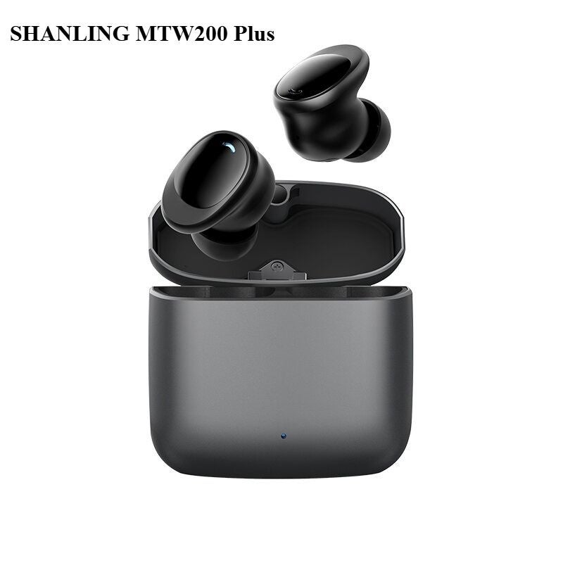 Shanling Mtw200 Plus True Wireless Hi-Fi Earbuds, Noise-Cancelling Sport TWS Bluetooth, Moving-Coil In-Ear, Black - Image 1
