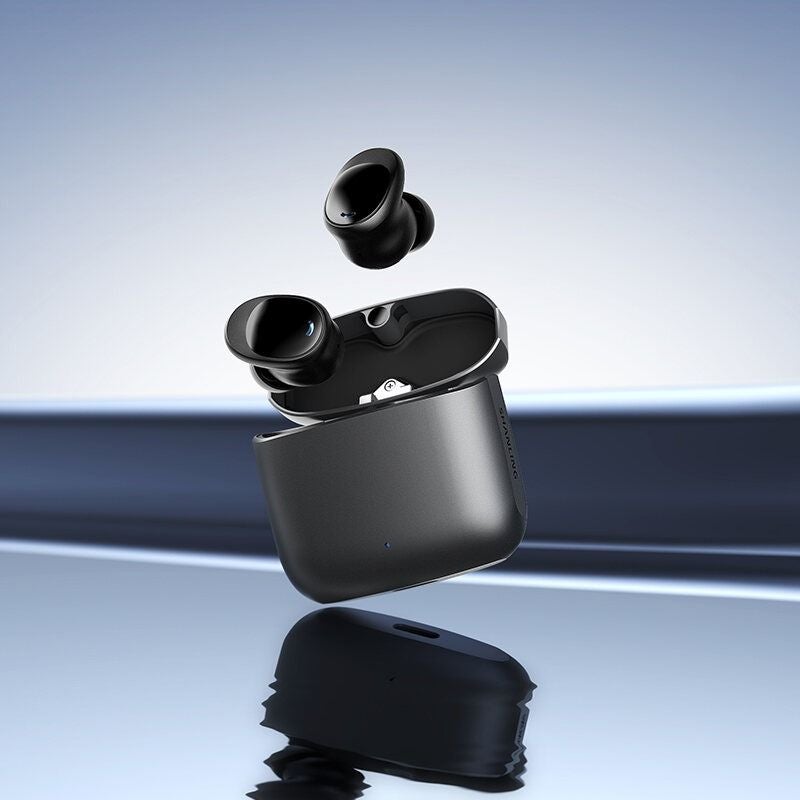 Shanling Mtw200 Plus True Wireless Hi-Fi Earbuds, Noise-Cancelling Sport TWS Bluetooth, Moving-Coil In-Ear, Black - Image 2