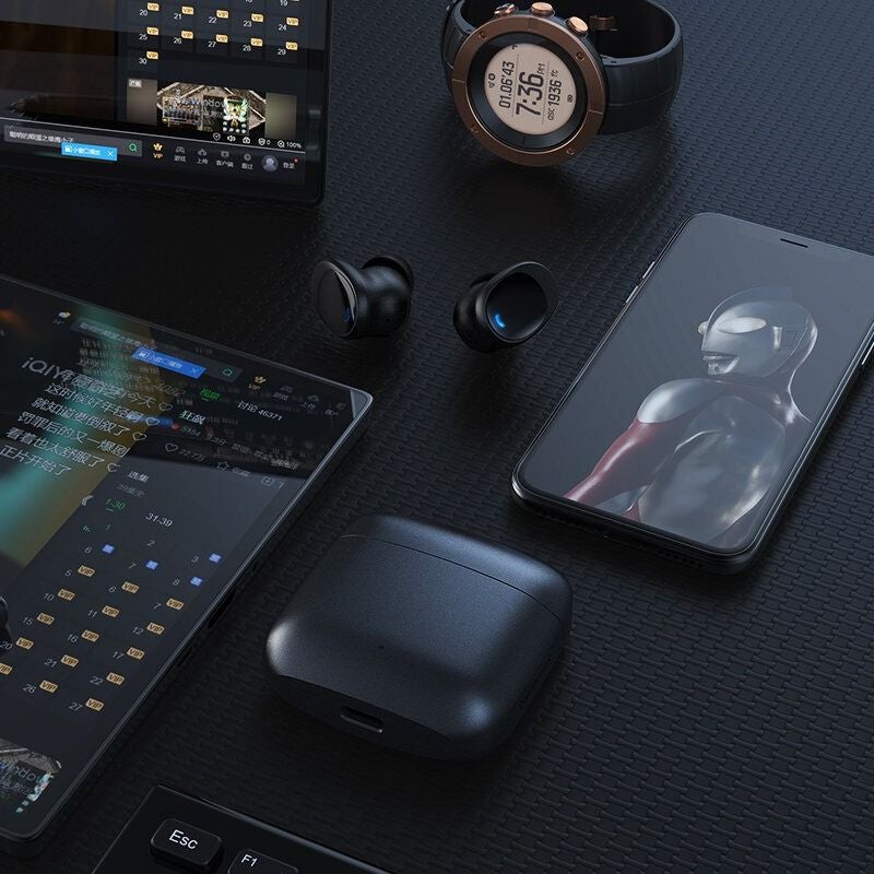 Shanling Mtw200 Plus True Wireless Hi-Fi Earbuds, Noise-Cancelling Sport TWS Bluetooth, Moving-Coil In-Ear, Black - Image 5