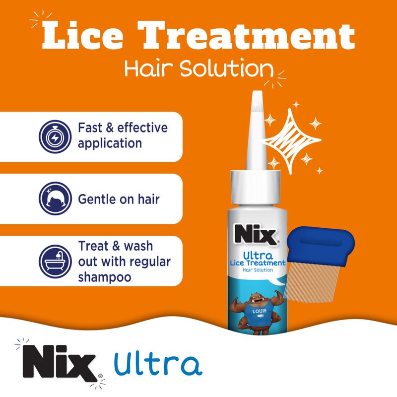 Nix Lice Removal Kit - Lice Treatment Hair Solution and Comb, Home Defense Bedbug and Lice Killing Spray (Pack of 2) (Packaging May Vary) - Image 3