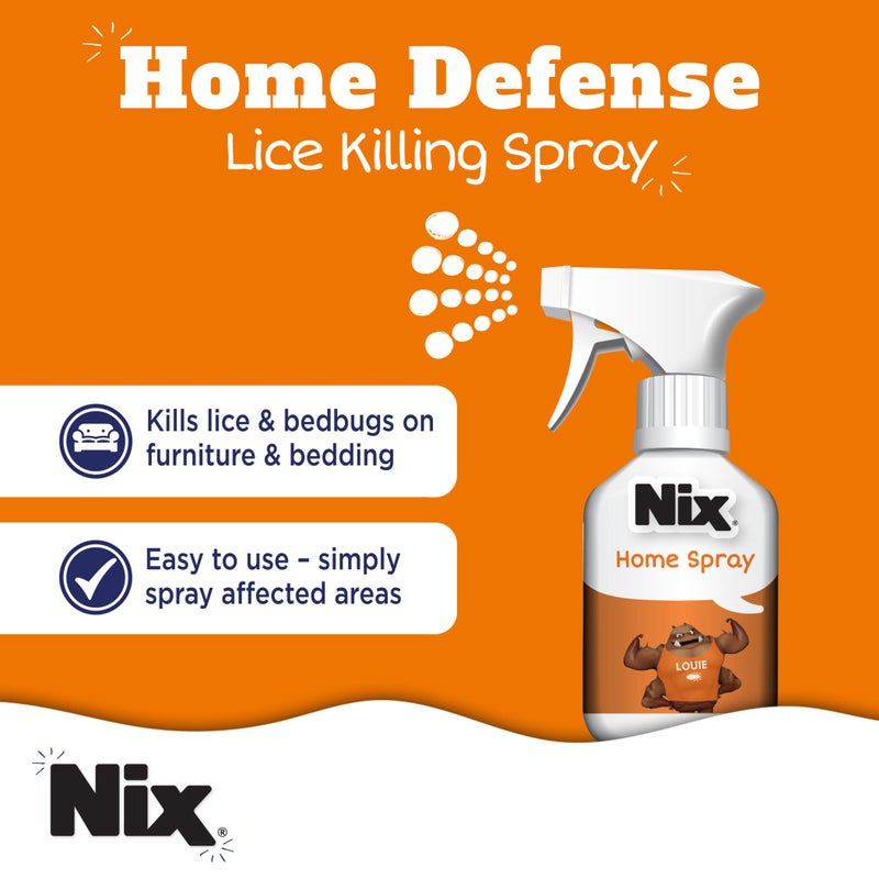 Nix Lice Removal Kit - Lice Treatment Hair Solution and Comb, Home Defense Bedbug and Lice Killing Spray (Pack of 2) (Packaging May Vary) - Image 4