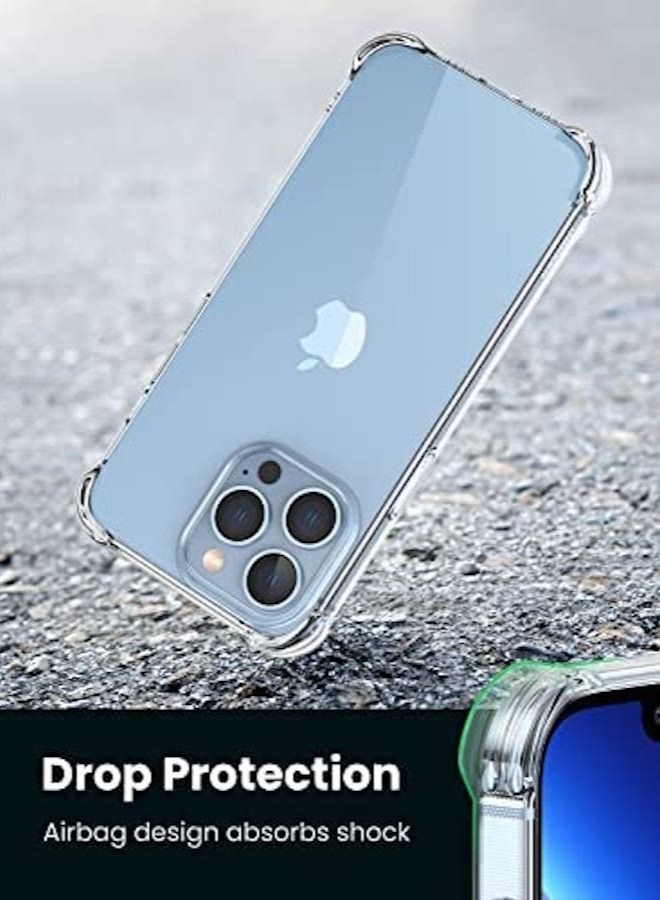 إيزي لايف كفر شفاف ٣ في ١ لهاتف ايفون ١٣ برو ماكس مزود بمصد ٤ زوايا لامتصاص الصدمات + عدسة كاميرا زجاجية مضادة للوهج + مسكه لليد مغناطيسيه - Image 5