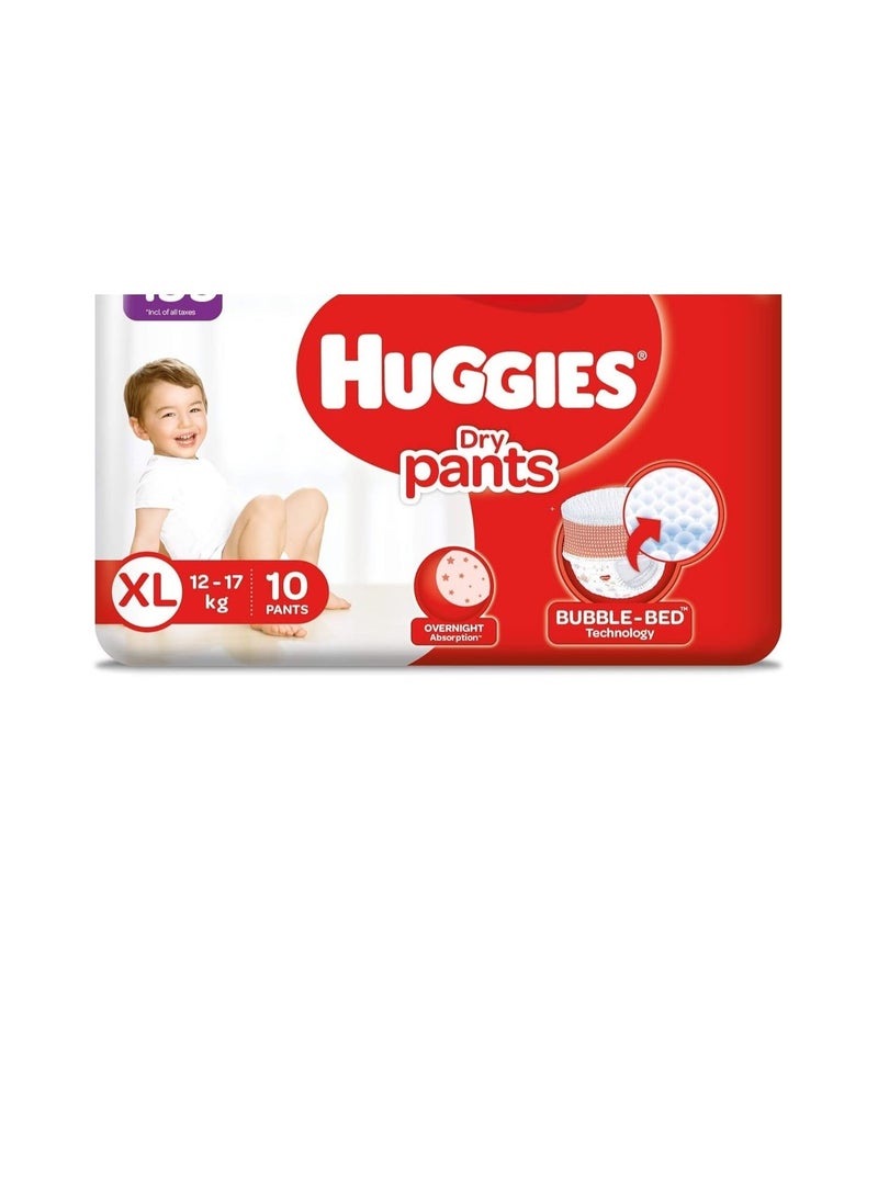 Huggies Dry Pants Extra Large XL Size Diapers (10 count) - Image 1