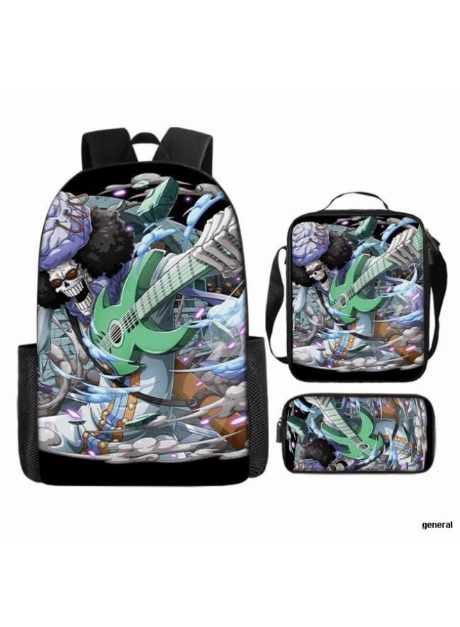 عام أحدث نموذج عالمي من الكرتون طباعة ثلاثة قطعة حقيبة مجموعة ( الطلاب ، الأطفال ، الأصدقاء ، نزهة ، تسلق الجبال ، الخ . ) - Image 1