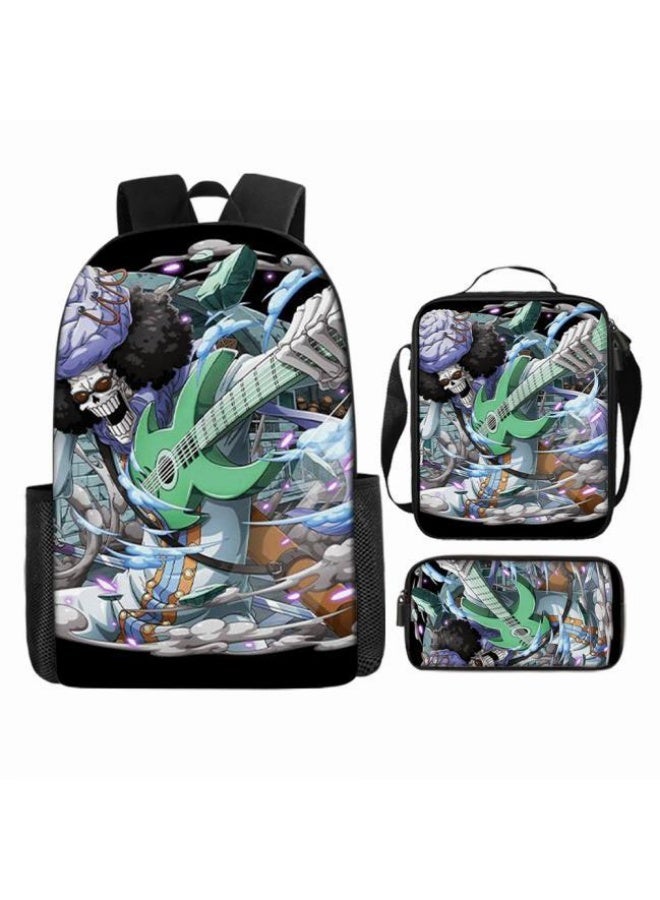 عام أحدث نموذج عالمي من الكرتون طباعة ثلاثة قطعة حقيبة مجموعة ( الطلاب ، الأطفال ، الأصدقاء ، نزهة ، تسلق الجبال ، الخ . ) - Image 2