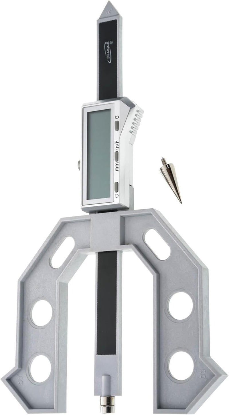 iGaging 0-6" DIGITAL MULTI-GAUGE FOR WOODWORKERS AND WELDERS - 3-IN-1 TOOL - DEPTH GAUGE + HEIGHT GAUGE + THICKNESS GAUGE - Image 1