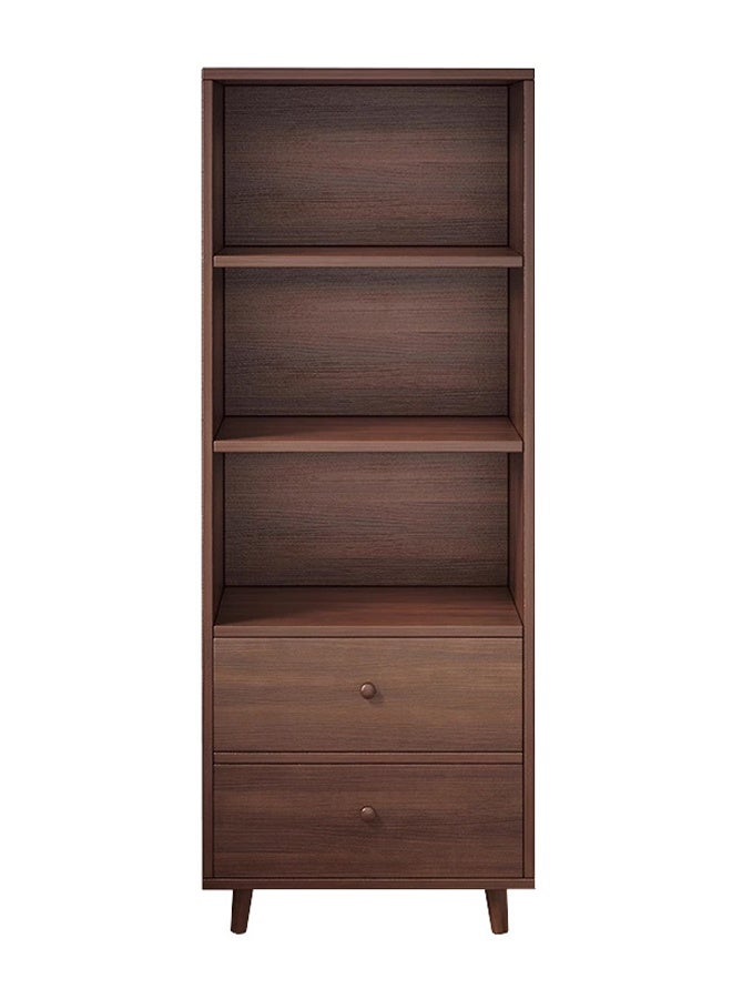 keke Multi Layer Storage Bookshelf Rack Stylish Living Room Home Storage & Display Cabinet 40cm Dark Walnut Color - Image 1