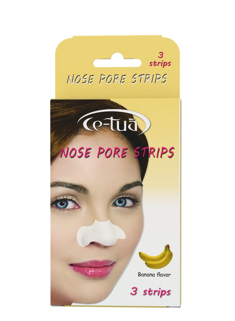 سي-توا شرائط سيتواه لتنقية المسام وازالة الرؤوس السوداء - 3 شرائط - موز - Cetua - Image 1