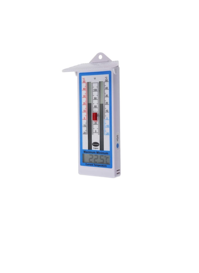 Generic - Digital Max Min Greenhouse Thermometer - Monitor Max and Min Temperatures In The Greenhouse Garden or Home For Indoor or Outdoor Use Easily Wall Mounted - Image 1