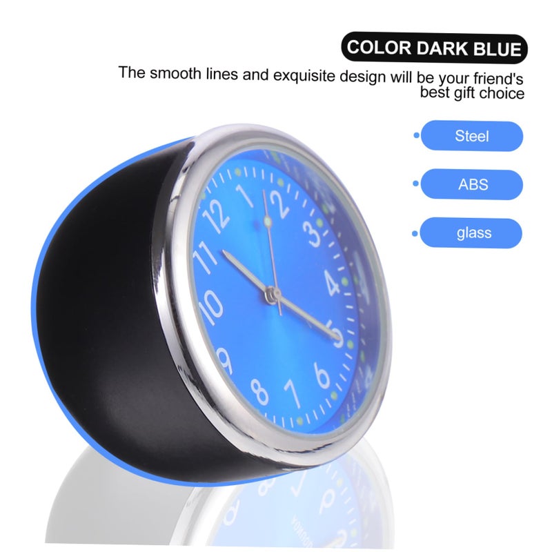 Glow In The Dark Car Dashboard Clock Analog Display Easy Read Night Travel Use - Image 5