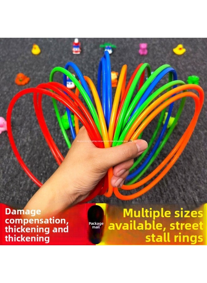 Ring Toss Stall Toy Night Market Street Stall Ring Toss Children's Game Wedding Plastic Throwing Ring Props Full Set 