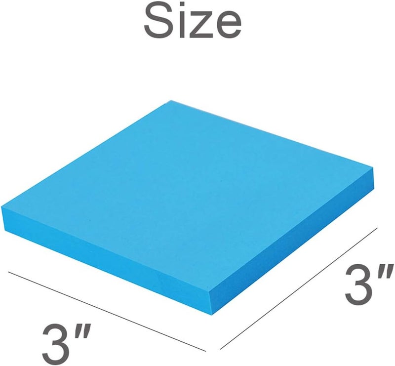 Vanpad Sticky Notes 3x3 Inches,Bright Colors Self-Stick Pads, Easy to Post for Home, Office, Notebook, 48 Pads/Pack - Image 2