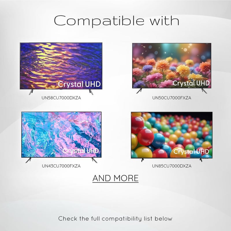 Ceybo OEM BN59-01388A Remote Control for Samsung Crystal UHD 4K CU7000 Series Smart TV Includes Netflix Samsung TV Prime Video & Disney+ Shortcuts - Image 2