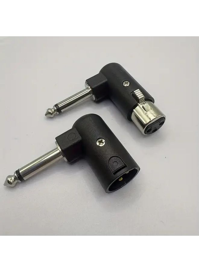 Xl Male To 6 35mm 1 4 Inch Female 3 Pin Balanced Audio Adapter For Microphones Speakers - Image 1