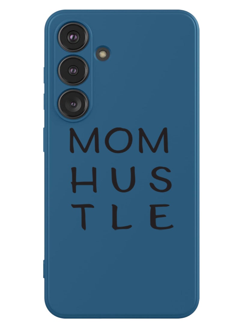 Theodor Protective Slim Fit Case Liquid Silicone Cover with Full Body Protection Anti-Scratch Shockproof Case For Samsung Galaxy S24 (Blue) - Mom Hustle - Image 1