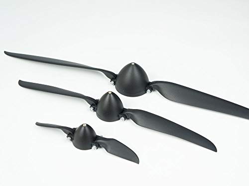 Viloga RC Folding Propeller 6 7 8 9 10 11 12 135 14 155 165 wDifferent Spinner Size and Motor Shaft Diameter 30 317 40 50 with Plastic Spiner Cap for RC Airplane 845 Shaft 317 - Image 1