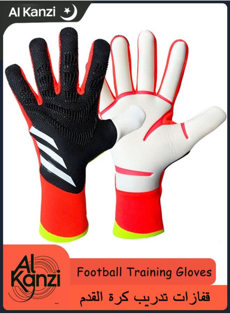 Al Kanzi Football Training Professional  Fingersave Goalkeeper Gloves(Red/Black/White) - Image 1