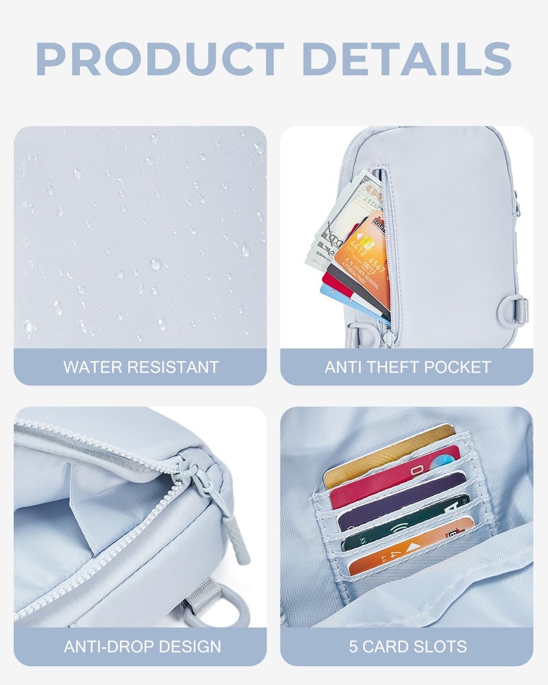 CHOLISS Sling Bag for Women and Men, Small Crossbody Bags for Women and Men Trendy, Fanny Packs Chest Bag with Extended Strap - Image 4