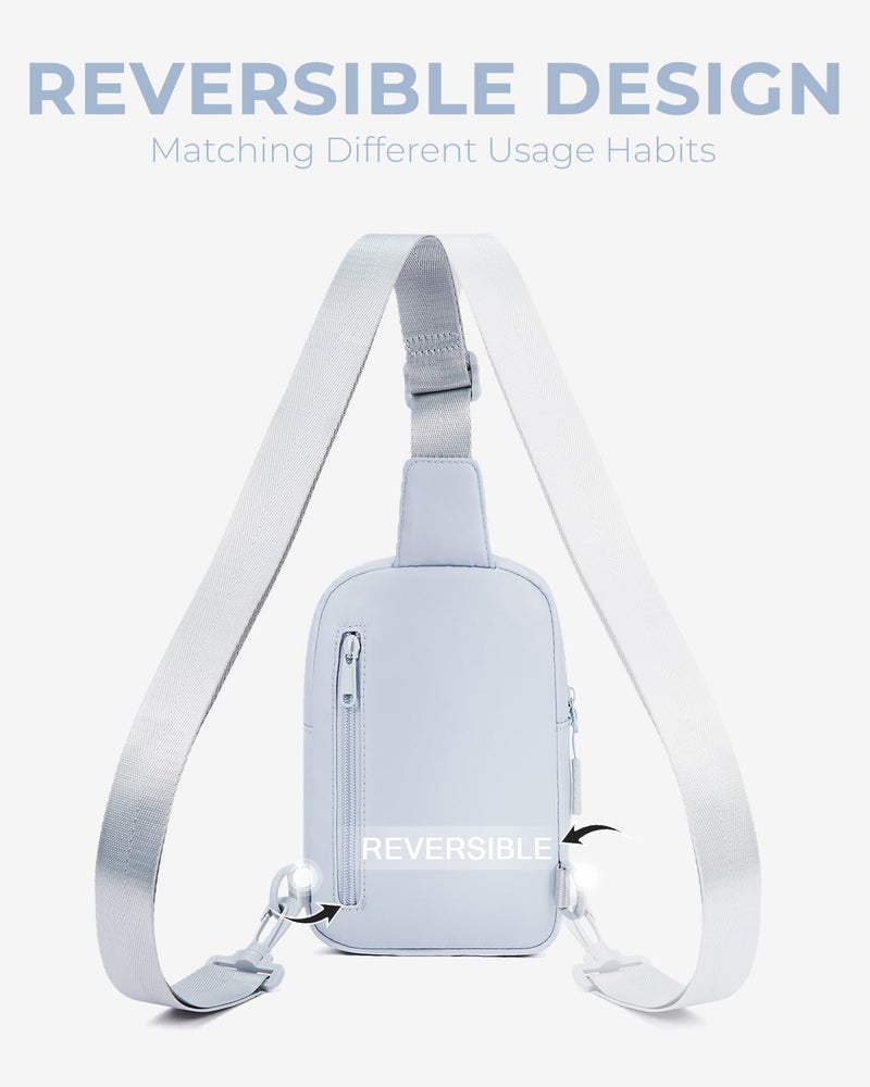 CHOLISS Sling Bag for Women and Men, Small Crossbody Bags for Women and Men Trendy, Fanny Packs Chest Bag with Extended Strap - Image 3