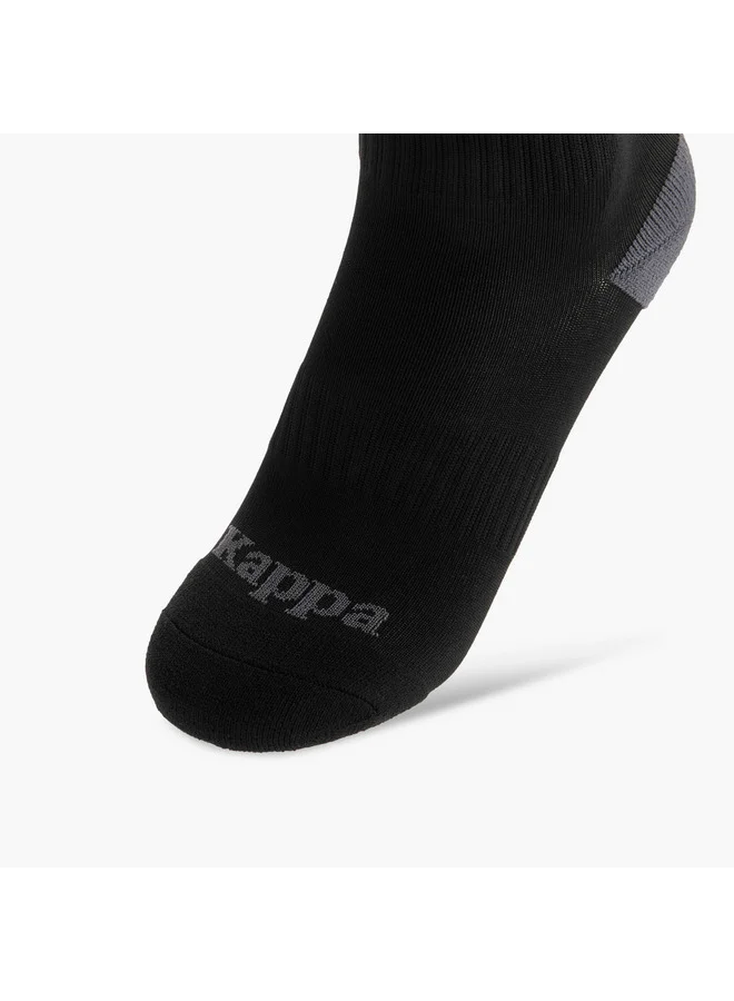 Kappa Boys Logo Print Non Terry Socks - Set of 2