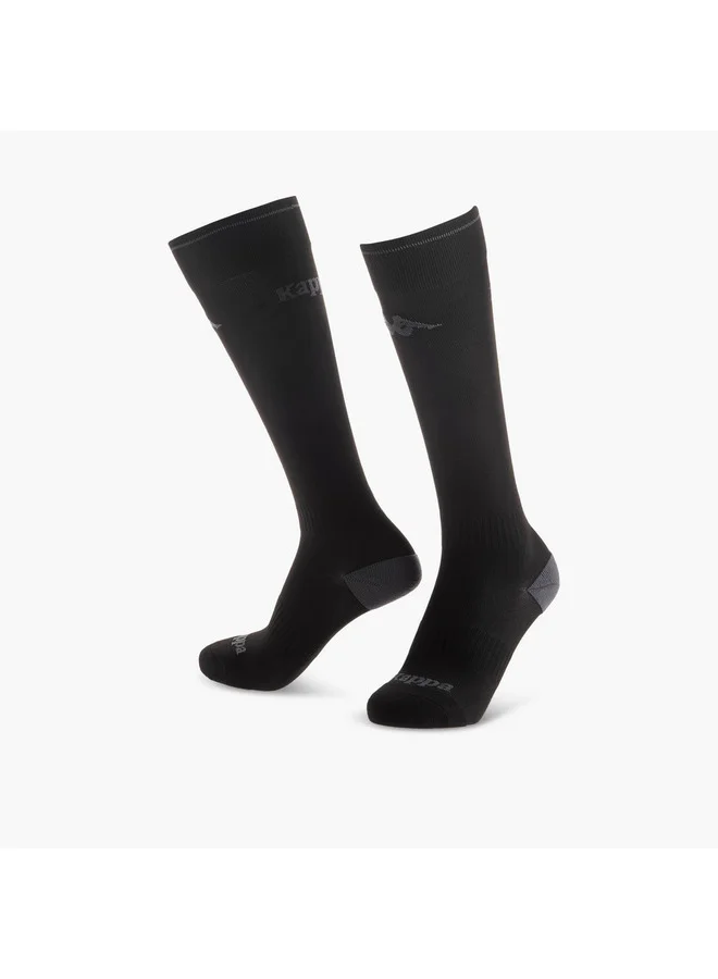 Kappa Boys Logo Print Non Terry Socks - Set of 2