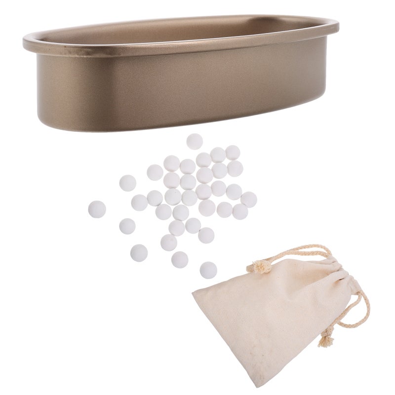1 Set Baking Stone Ceramic Pie Weights Baking Beads Pie Crust Weights For Pies Bread And Tarts Crisp Crusts Reusable Stoneware For Oven Home 500 g - Image 3