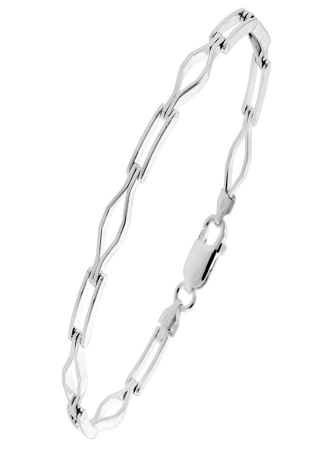 سابرينا سيلفر سوار من الفضة الإسترلينية الإيطالية (بار) مقاس 7 بوصات - Image 1